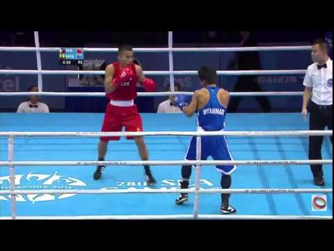 Mario Fernandez TKO win - Philippines vs Myanmar - Boxing - SEAGames 2015