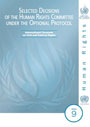 Cover Selected Decisions of the Human Rights Committee under the Optional Protocol, Volume 9