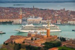 Viking Sea sailing out of Venice.