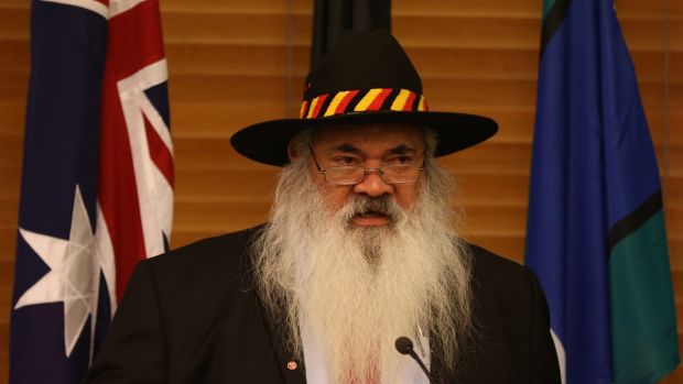 Senator Pat Dodson addressed the ALP caucus on Tuesday.