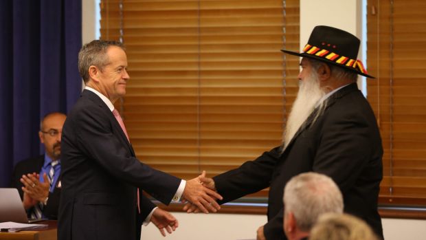 Opposition Leader Bill Shorten asked Senator Pat Dodson to address the ALP caucus on Tuesday.