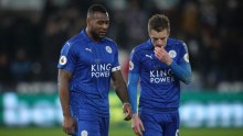 Wes Morgan and Jamie Vardy bemoan another Leicester loss