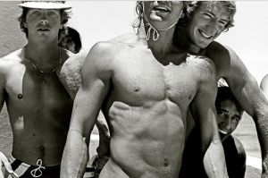 Byline:?William Yang - Tamarama Lifesavers?for the exhibition Under the Sun: Reimagining Max Dupain's Sunbaker. Supplied ...