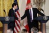 President Donald Trump shakes hands with Canadian Prime Minister Justin Trudeau