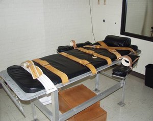 File - Lethal Injection Gurney used for death penalty.