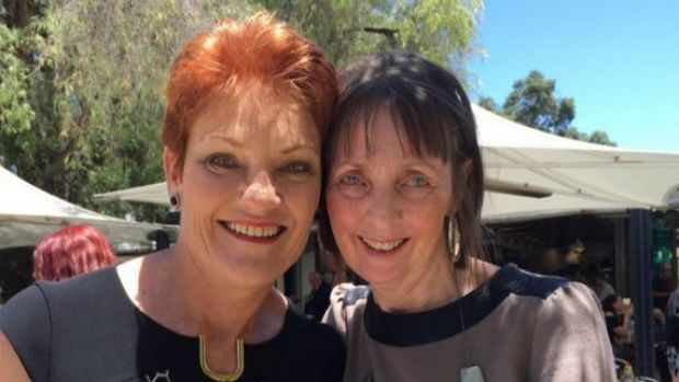 Michelle Myers with One Nation leader Pauline Hanson.