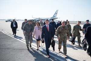 National Security Advisor Michael Flynn and Gen. Raymond A. "Tony" Thomas, U.S. Special Operations Command Commander, at MacDill, AFB, FL, Feb. 6, 2017