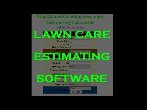 How to estimate (quote) a residential yard for a lawn care service business.