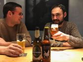 Customers sampling Palestinian- and Israeli-made beer at the Libira Brewpub in lower Haifa, in northern Israel, February 2017.