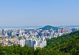 Vista diurna di Seul