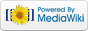 Sites using the MediaWiki software generally display this icon near the bottom right corner of their pages.