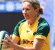 SMH Sport. Reporter: Georgina Robinson . Ash Hewson, new captain of Wallaroos, the Aussie women's 15s rugby team. The ...