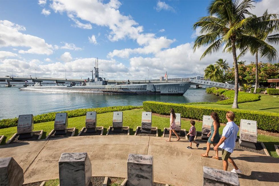  Visit Pearl Harbor’s five historic sites with the family and learn about the historic attacks that occurred in 1941.  Credit: Hawaii Tourism Authority (HTA) / Tor Johnson