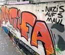  Soli Graffiti: Ob Bautzen oder sonstwo... ANTIFA. Nazis auf's Maul!