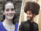 Abby Stein, after undergoing gender transition, and Yisroel Stein. 