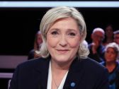 French presidential election candidate for the far-right Front National (FN) party Marine Le Pen poses prior to take part in the show "L'Emission politique", in the studios of French television channel France 2 in Saint-Cloud, west of Paris, on January 9, 2017.