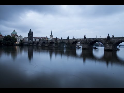 Prague, Czech Republic, night video HD