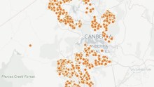 Map of Mr Fluffy asbestos-contaminated houses