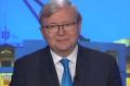 Former prime minister Kevin Rudd says Malcolm Turnbull is "no Robinson Crusoe" when it comes to dealing with America.