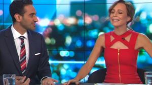 Waleed Aly and Carrie Bickmore bicker on The Project.