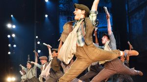 Newsies, a Disney Theatrical Production under the direction of Thomas Schumacher presents Newsies, music by Alan Menken, ...