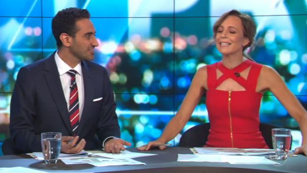 Waleed Aly and Carrie Bickmore bicker on The Project.