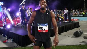 Not looking back: Usain Bolt.