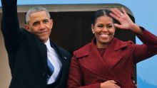 Barack and Michelle Obama farewell the White House.