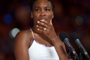 Caught in the middle: Venus Williams.