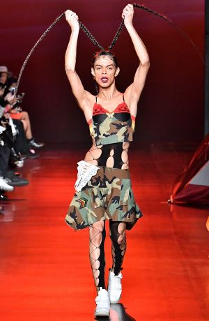 A model walks the runway for the Gypsy Sport fashion show during New York Fashion Week.