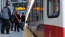 Calgary 6155 transit LRT C-Train public station