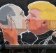 Election-era street art in Lithuania purports to show the extent of the special relationship between Vladimir Putin and ...
