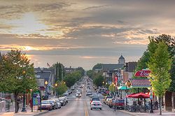 Kirkwood Avenue looking towards downtown.