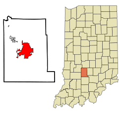 Location in the state of Indiana