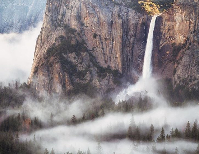 Major Winter Rain And Snow Make For Pretty Waterfalls In Yosemite National Park