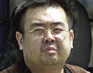 This May 4, 2001, file photo shows Kim Jong Nam, exiled half brother of North Korea's leader Kim Jong Un, in Narita, Japan.