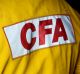 A CFA crew is at the site of the chemical spill.