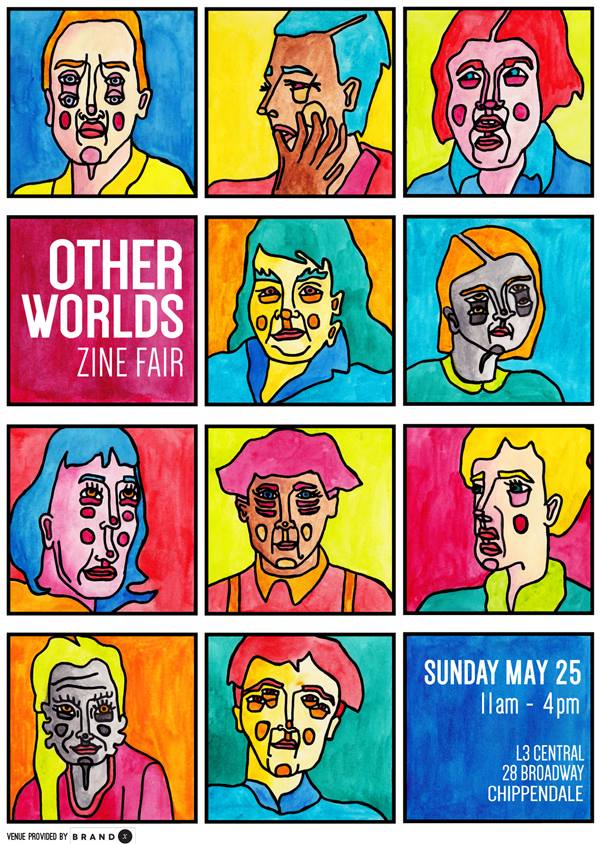 Other Worlds Zine Fair Poster