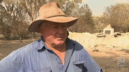 RFS volunteer Murray Coe lost his family home