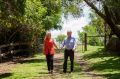 Food and wine presenter Lyndey Milan and her partner John Caldon.