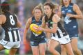 More than 40,000 packed Ikon Park to watch Carlton and Collingwood women kick-off the season.