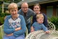 Terry Barnett with wife Wendy Barnett, daughter Victoria Soffer and her son Leo. 