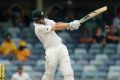 Adam Voges of Australia bats during day five of the second Test match between Australia and New Zealand at WACA on ...