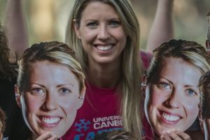 Spot the real Carly Wilson ahead of her final game in Canberra for the Capitals. They're turning the game pink for her ...