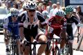 Nikias Arndt of Germany and Team Sunweb crosses the line to win during the 2017 Cadel Evans Great Ocean Road Race.