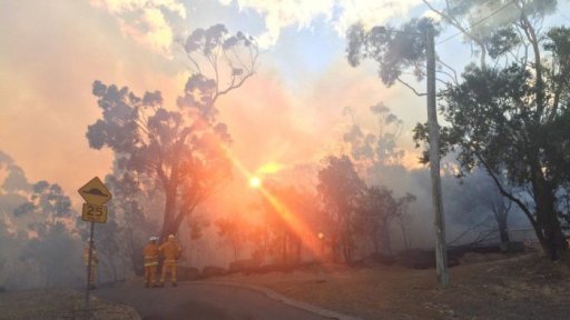 Firefighters say the threat is dying down