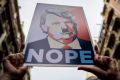 A sign held during the Women's March in Barcelona.