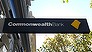 The Commonwealth Bank of Australia logo is displayed outside a bank branch in Melbourne, Australia, on Friday, May 1, 2015. 