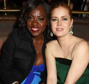 Viola Davis (L) and Amy Adams attend The Weinstein Company, Entertainment Film Distributors, Studiocanal 2017 BAFTA ...