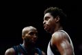 United's Casper Ware looks on during the match against the New Zealand Breakers on Friday night. 